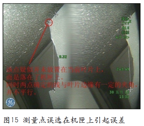 測量點(diǎn)誤選在機(jī)匣上引起誤差